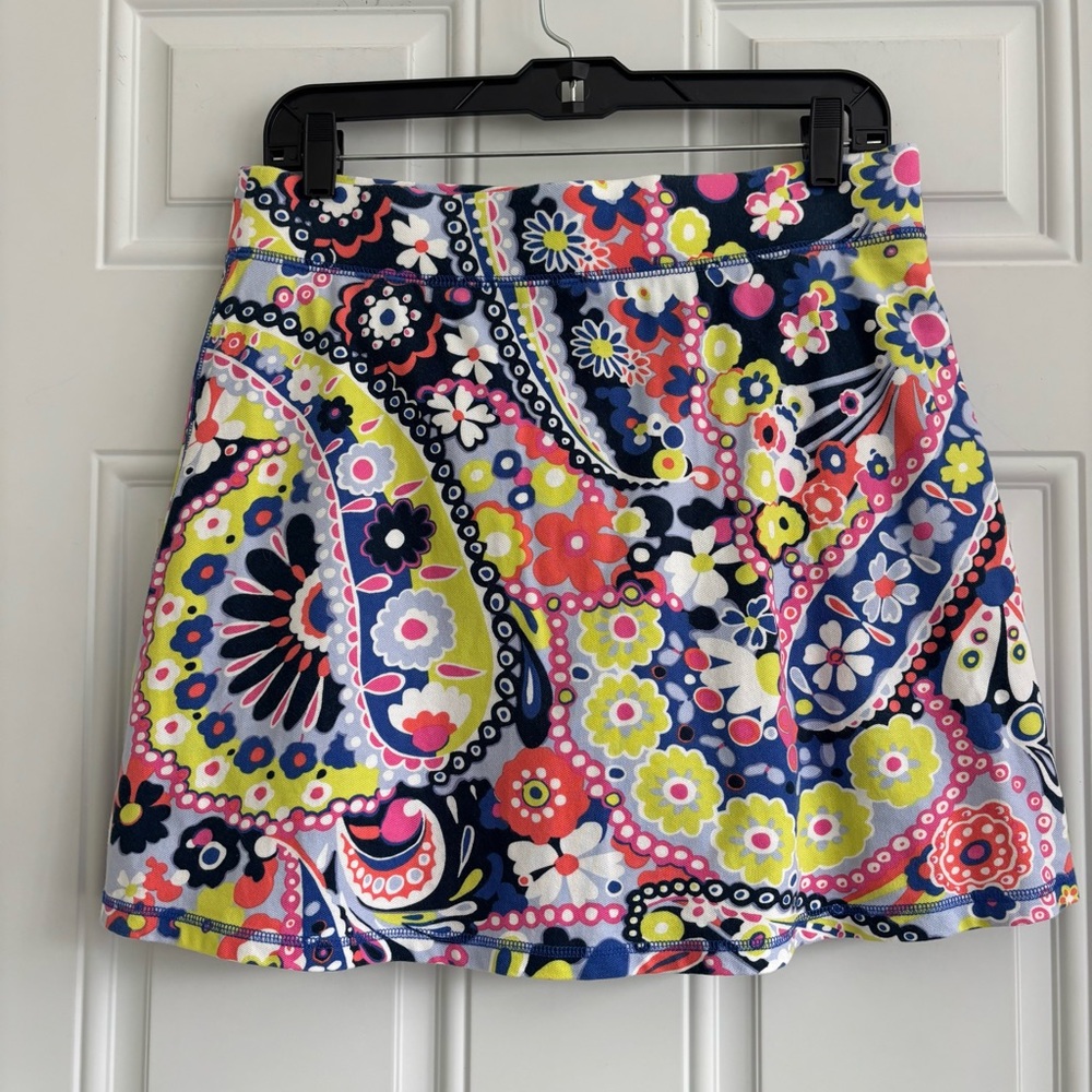 Talbots UPF Navy Floral Paisley Print Skort, Size Medium - Picture 11 of 14